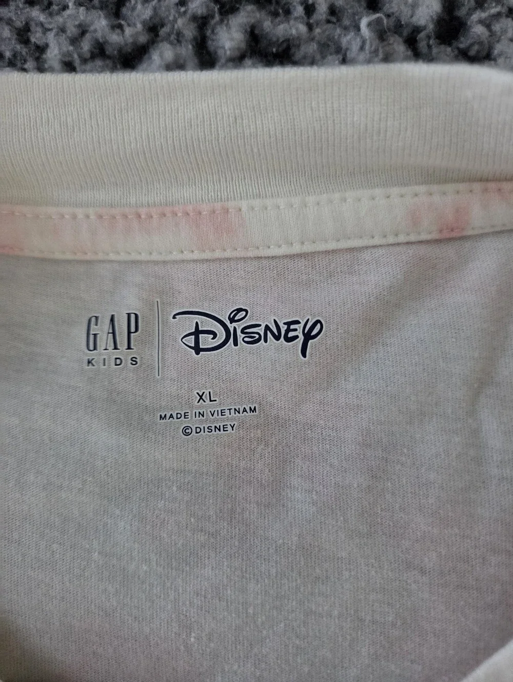 Gap Kids Disney Mickey & Minnie Pink Tie Dye Long Sleeve Pullover Girls XL 12